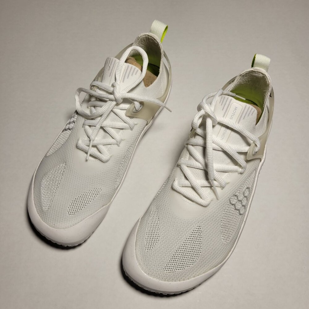 Vivobarefoot Motus Strength Womens in Bright White-Grey - Picture 4 of 13
